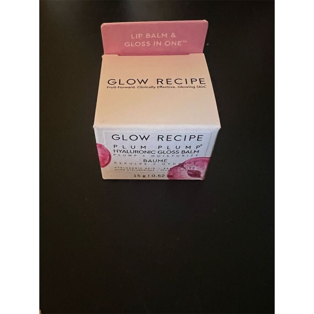 Glow Recipe Plum Plump Hyaluronic Gloss Balm 15g Hydrating Lip Care